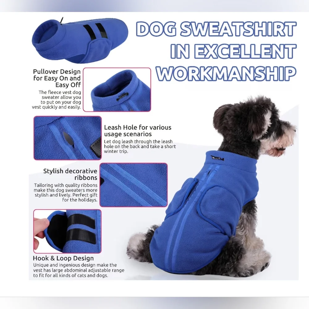 The Queenmore Super Soft Fleece Dog Jacket in size XS is a cozy and stylish wint